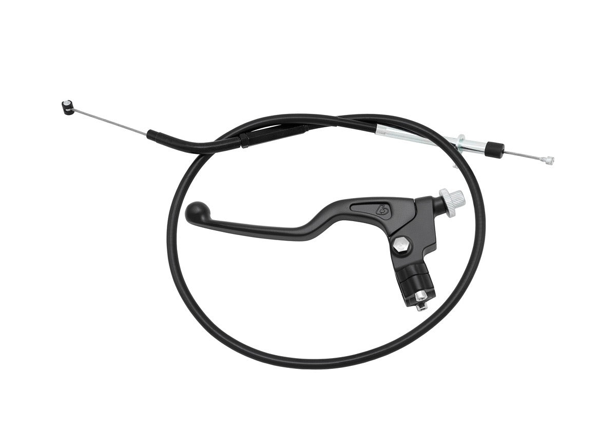 TB Parts Black Clutch Lever w/Extended Cable - CRF125 2019+